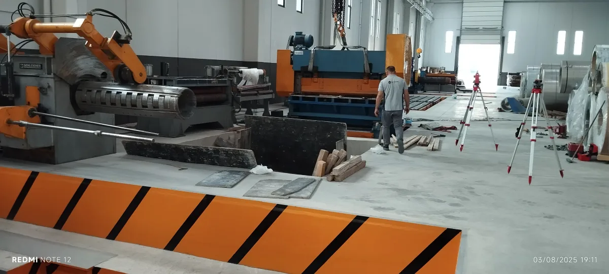 Makina hattında çok noktalı ölçüm ve yerleşim kontrolü